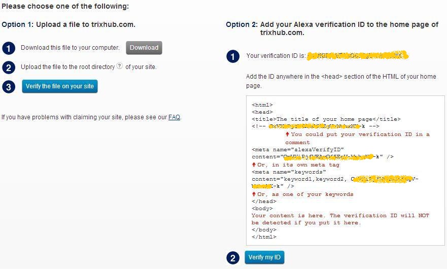 How to Claim Your Blog in Alexa