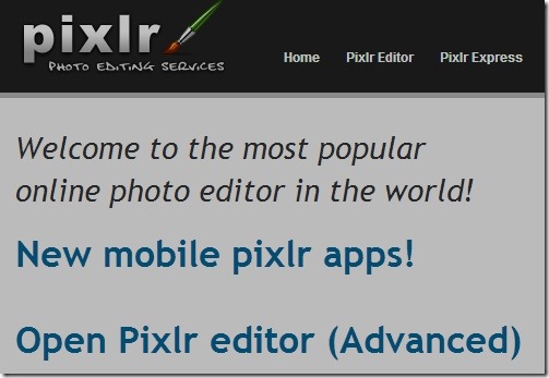 pixlr editor