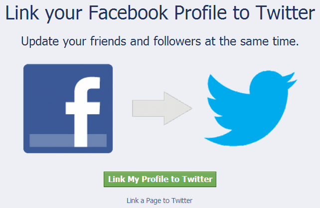 Connect Facebook To Twitter
