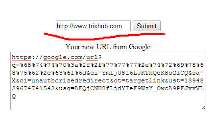 Redirect To Any Website Using Google Url