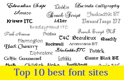 Where to download free fonts – Top 10 best font sites