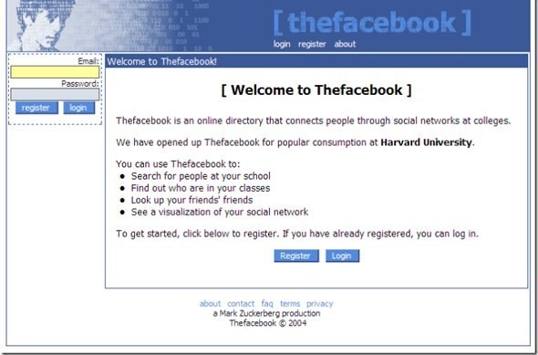 facebook in 2004