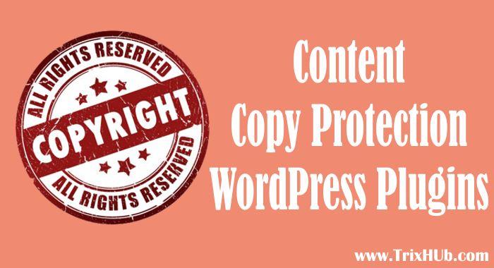 6 Top Content Copy Protection WordPress Plugins to Protect Content From Copy Cats