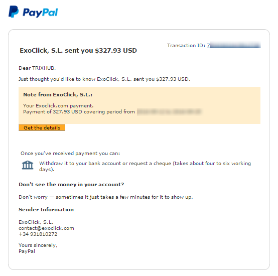 ExoClick Review With Payment Proof, Earning Report, Pros Cons Explained exoclick-payment-proof