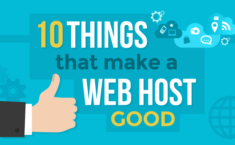 10 Things That Makes a Web Hosting Good [infographic]
