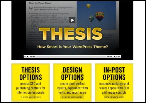 thesis wordpress theme framework