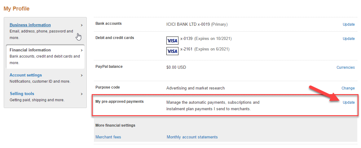 How to Stop Automatic Recurring Paypal Payments PAYPAL PRE APPROVED PAYMENT