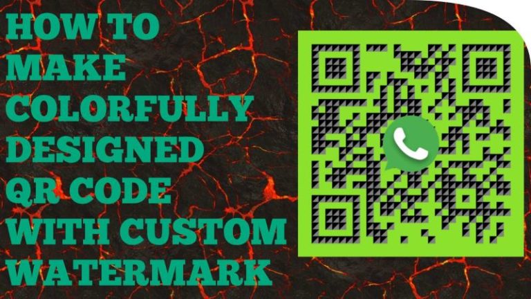 How to Make a Colorfully Designed QR Code with Custom Watermark