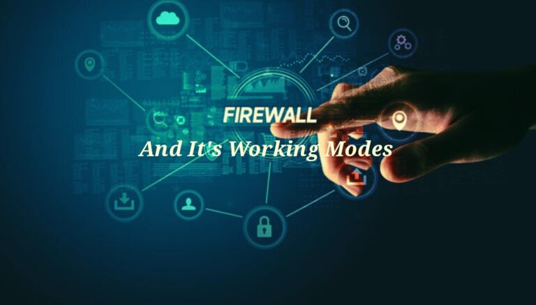 Firewalls: Working Mode Of Firewalls