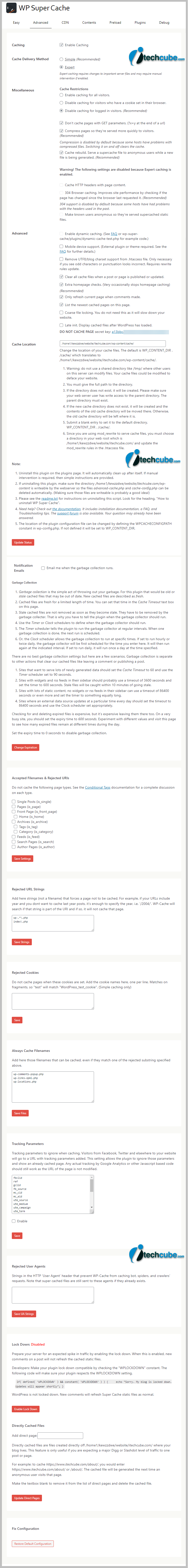 WP Super Cache Plugin Advance Settings & Configuration 2024 Guide wp super cache advance complete setting guide