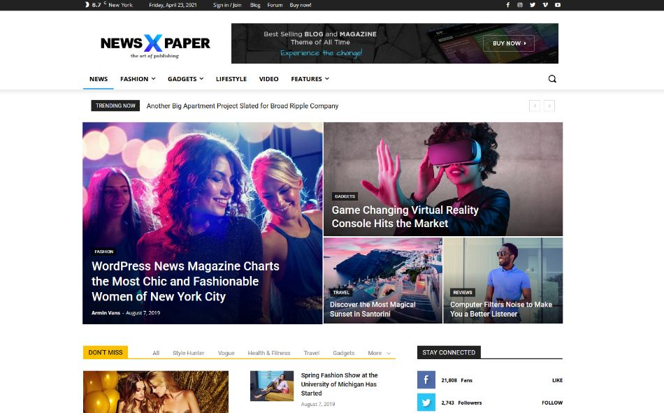 Top 10 Best News & Magazine WordPress Themes of 2025 Newspaper Magazine WordPress Themes